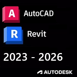AUTODESK AUTOCAD & REVIT 2023 - 2027 BUNDLE (PC/MAC, 1 YEAR)