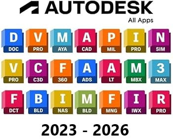 AUTODESK ALL APPS COLLECTION 2023-2027 (PC/MAC, 1 YEAR)