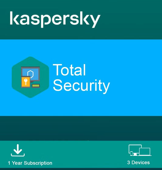 KASPERSKY TOTAL SECURITY (3 DEVICES, 1 YEAR)