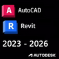 AUTODESK AUTOCAD & REVIT 2023 - 2027 BUNDLE (PC/MAC, 1 YEAR)